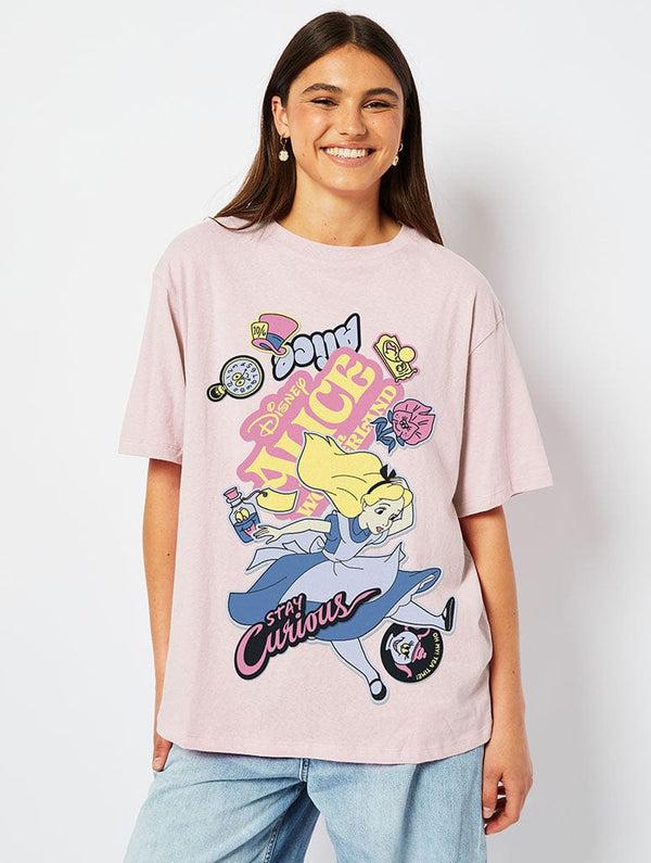 Skinnydip London Disney Alice in Wonderland T-Shirt in Pink