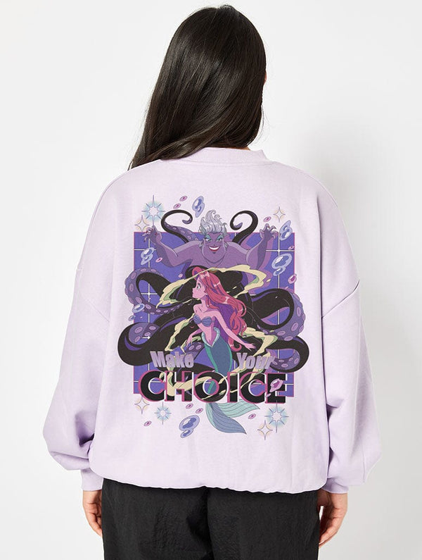 Skinnydip London Disney Ariel Princess Manga Sweatshirt In Lilac
