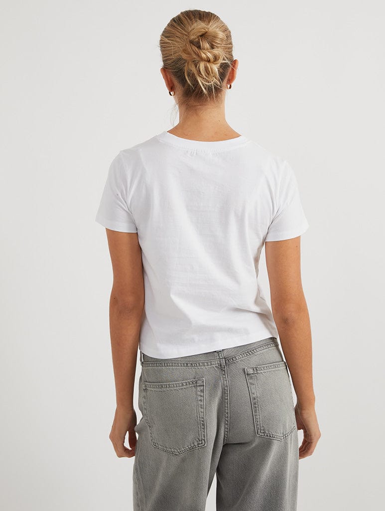 Skinnydip London Disney Bambi Bow Frame Baby T-Shirt In White