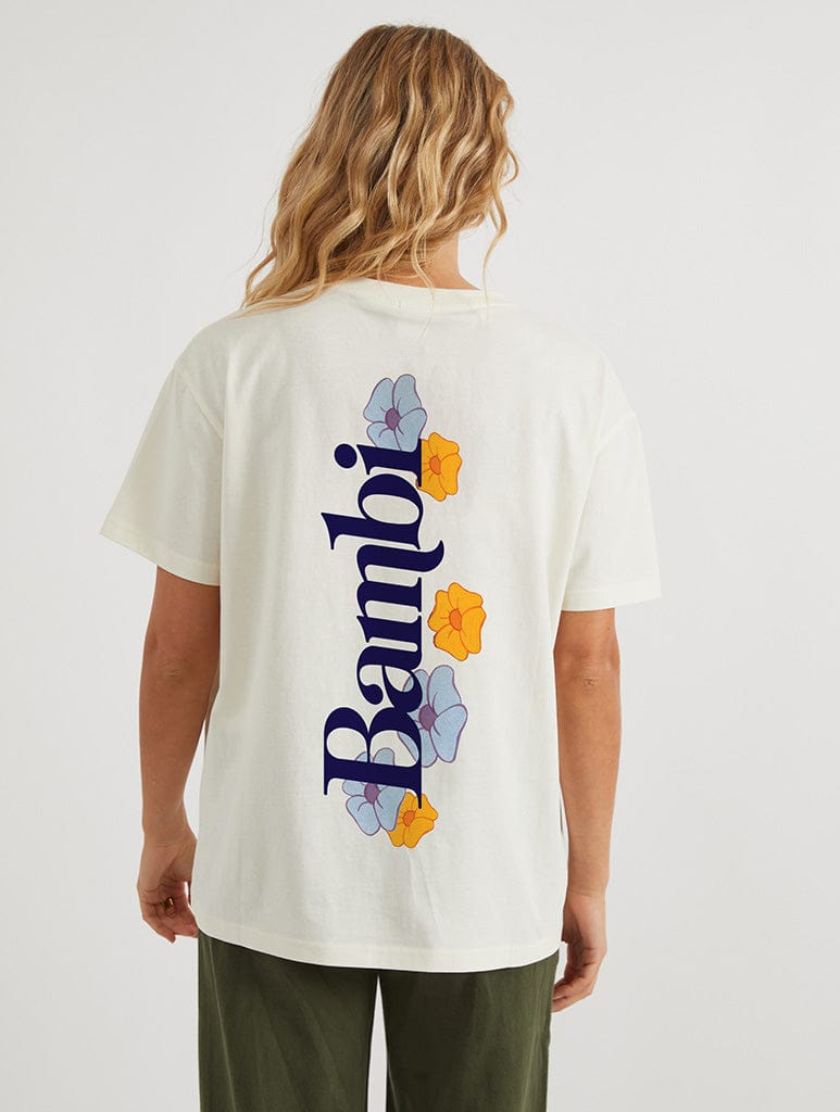 Skinnydip London Disney Bambi Classic Poster T-Shirt In White