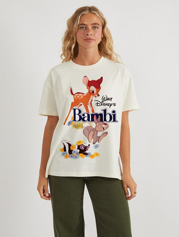 Skinnydip London Disney Bambi Classic Poster T-Shirt In White