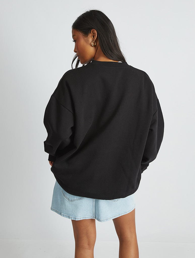 Skinnydip London Disney Cars Team McQueen Sweatshirt In Black