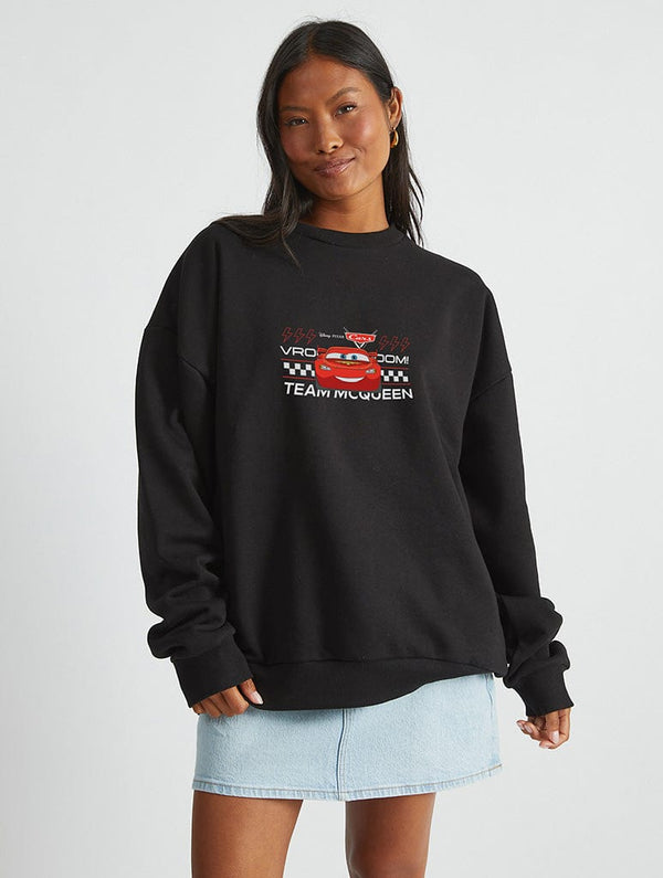 Skinnydip London Disney Cars Team McQueen Sweatshirt In Black