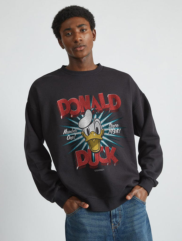 Skinnydip London Disney Donald Duck Sweatshirt In Black