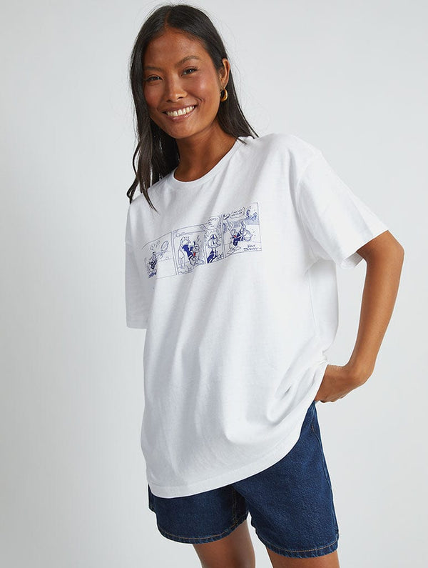 Skinnydip London Disney Donald Duck Tennis T-Shirt In White