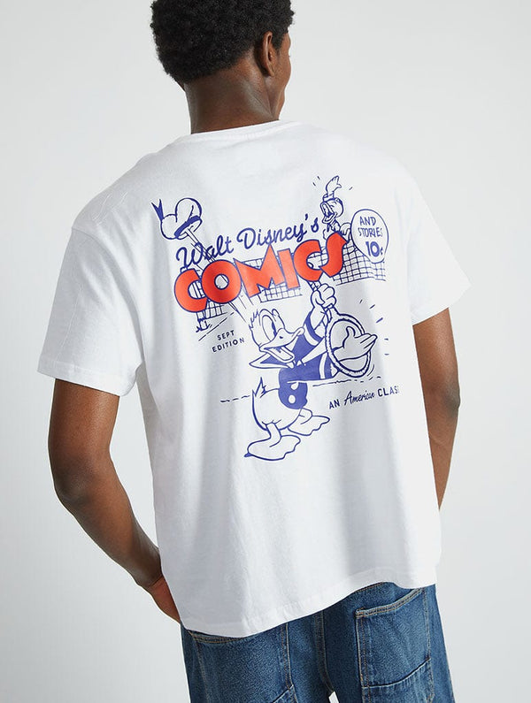 Skinnydip London Disney Donald Duck Tennis T-Shirt In White