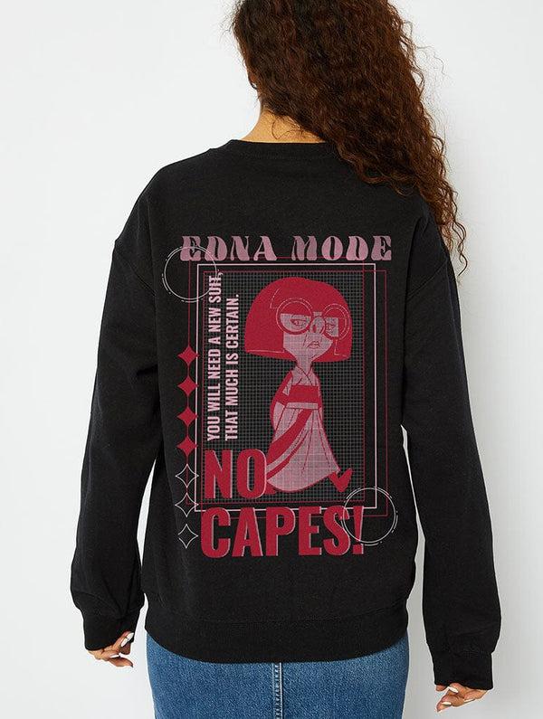 Skinnydip London Disney Edna Mode No Capes Sweatshirt in Black
