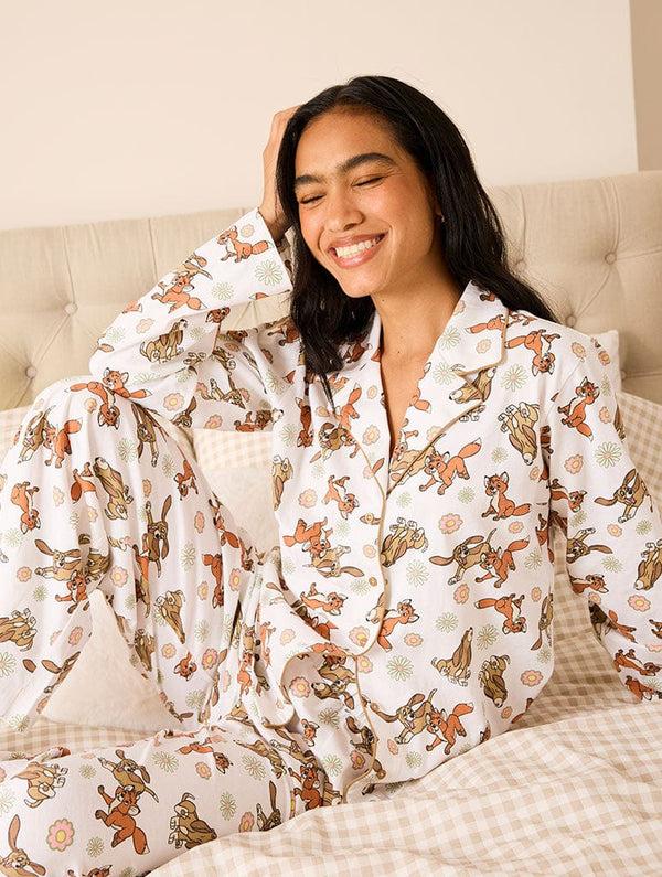 Skinnydip London Disney Fox & the Hound Pyjama Set in Ecru – Skinnydip London