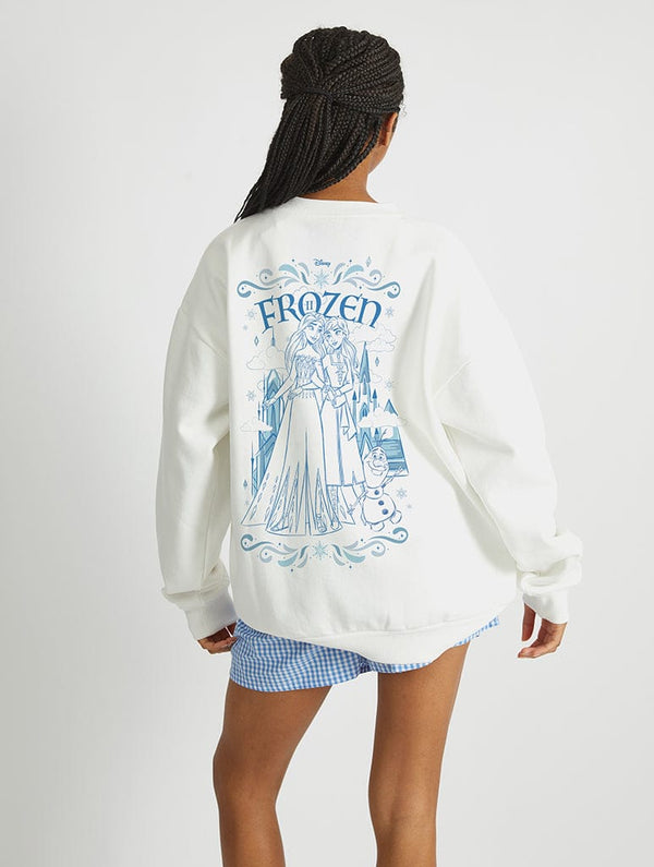 Skinnydip London Disney Frozen 2 Castle Sweatshirt In White