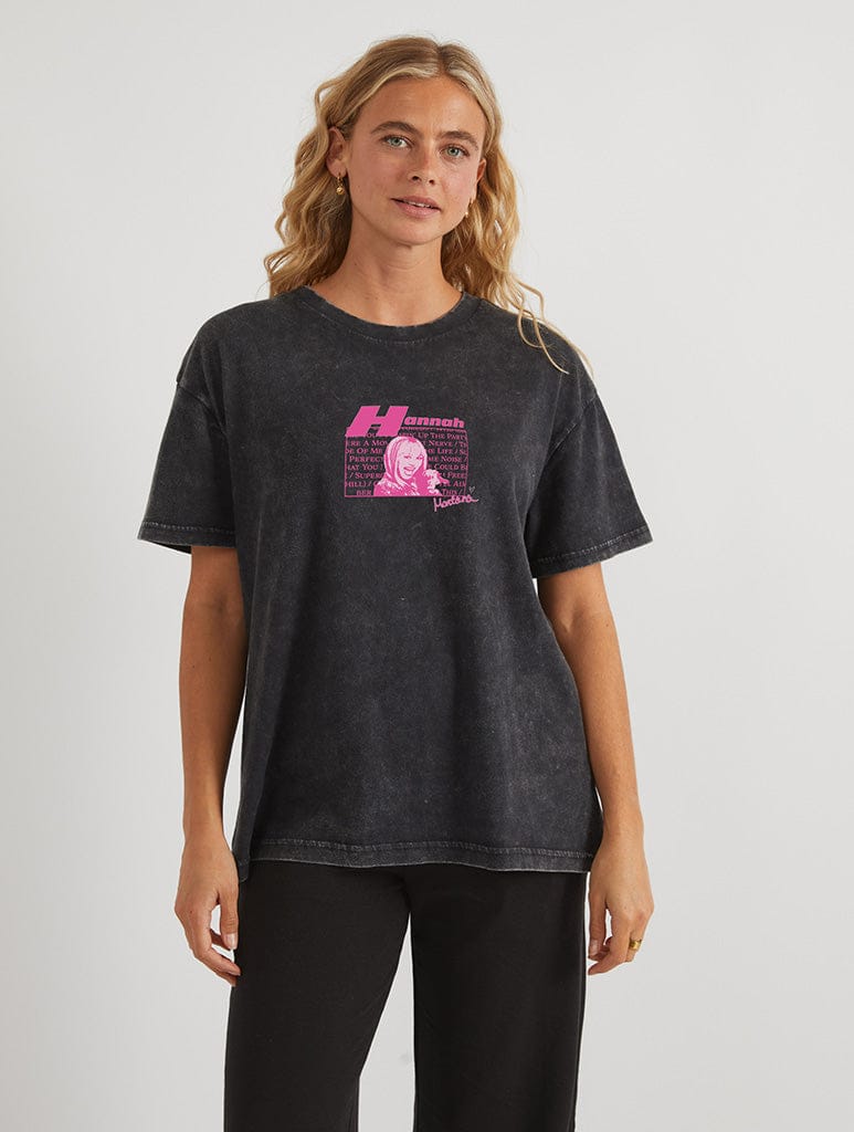 Skinnydip London Disney Hannah Montana Best Of Both Worlds T-Shirt In Acid Wash