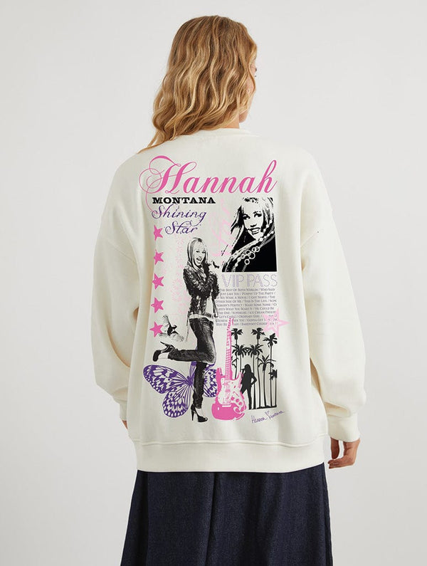 Skinnydip London Disney Hannah Montana Poster Sweatshirt In White