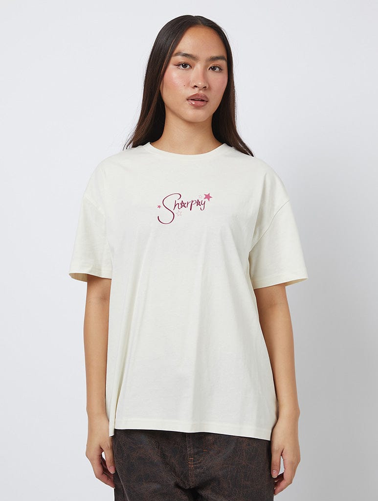 Skinnydip London Disney High School Musical Sharpay T-Shirt In White