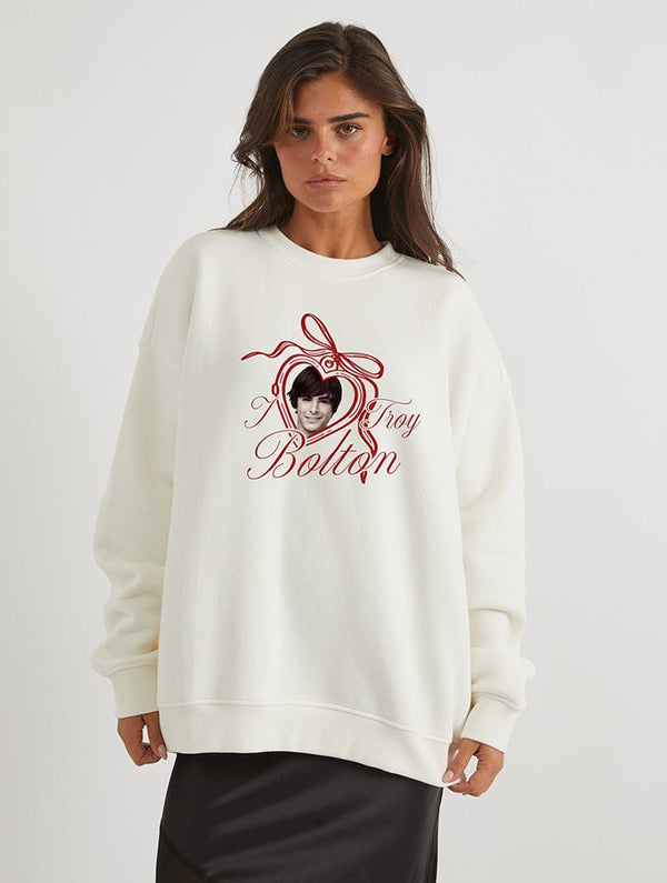Skinnydip London Disney High School Musical Troy Bolton Sweatshirt In White