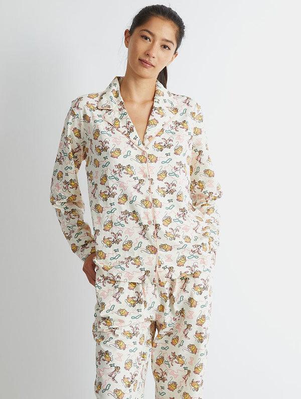 Skinnydip London Disney Jaq & Gus Pyjama Set in Ecru – Skinnydip London