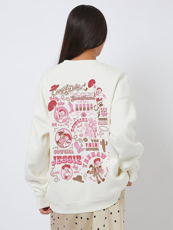 Skinnydip London Disney Jessie Poster Sweatshirt In White