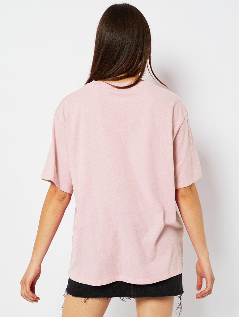 Skinnydip London Disney Little Mermaid Sunset T-Shirt In Pink