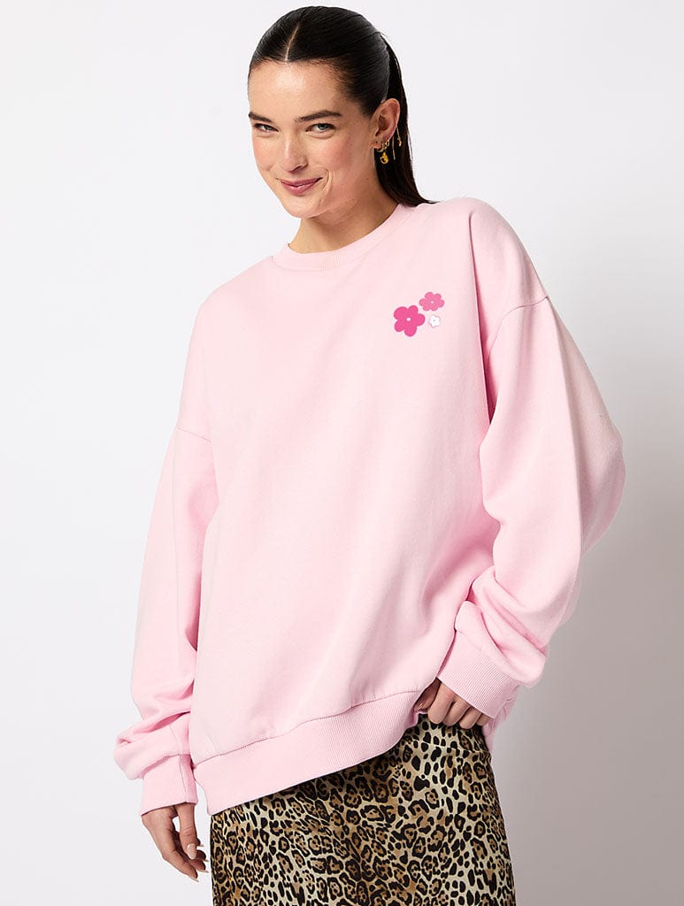 Skinnydip London Disney Lots Of Love Winnie The Pooh Sweatshirt In Pink