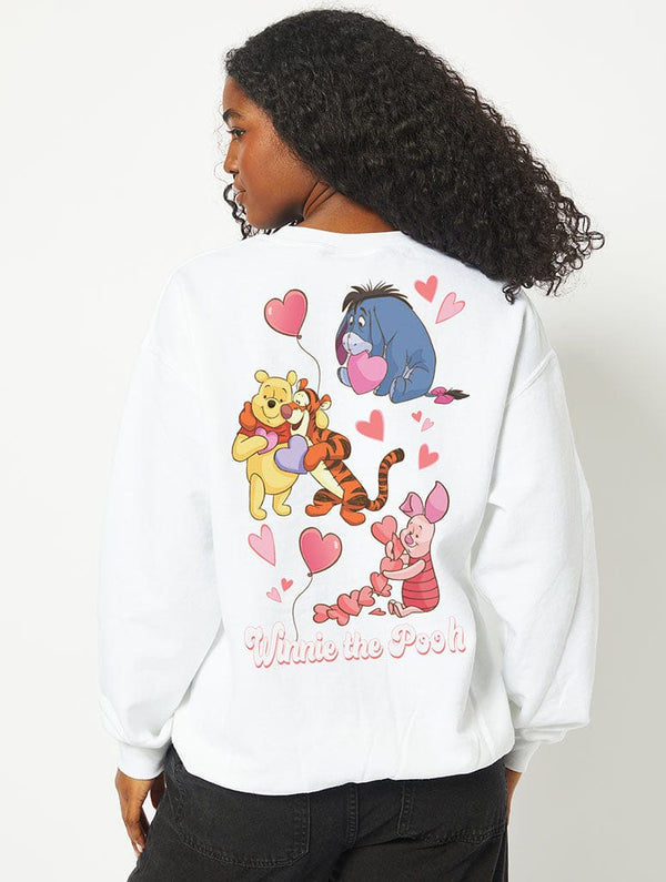 Skinnydip London Disney Love Winnie the Pooh Sweatshirt in White