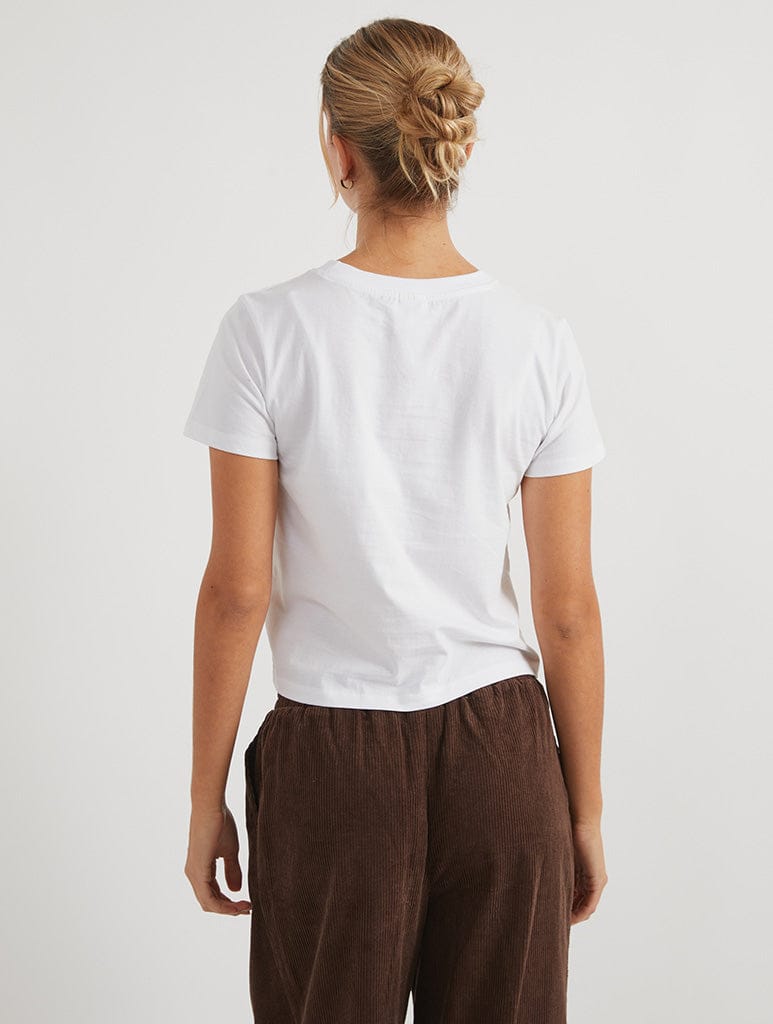 Skinnydip London Disney Mickey Mouse Cupid Baby Tee In White