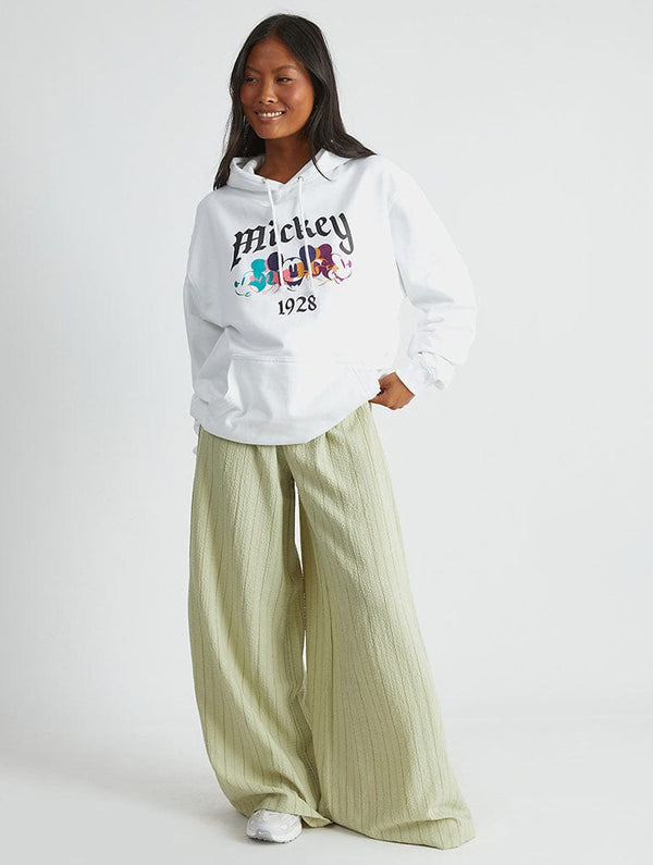 Skinnydip London Disney Mickey Mouse Gothic Hoodie In White