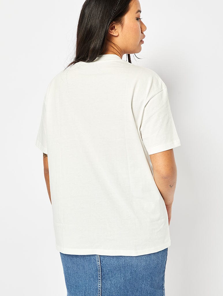 Skinnydip London Disney Mickey Mouse T-Shirt In Ecru