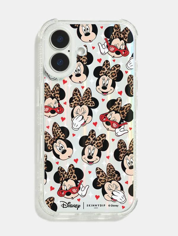 Skinnydip London Disney Minnie Leopard Print Shock iPhone Case