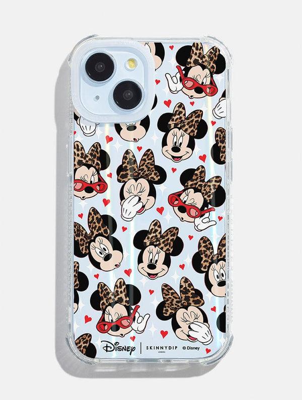 Skinnydip London Disney Minnie Leopard Print Shock iPhone Case