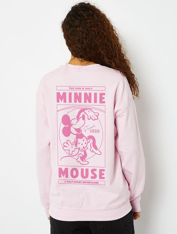 Skinnydip London Disney Minnie Mouse Vintage Sweatshirt in Pink