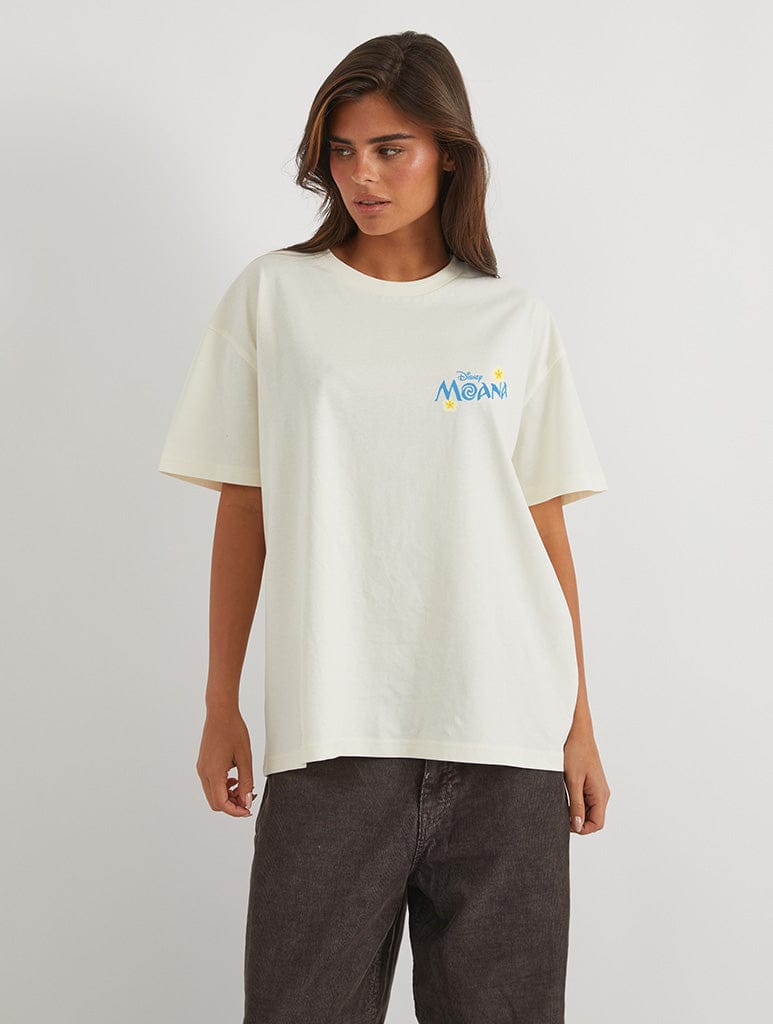 Skinnydip London Disney Moana Classic Poster T-Shirt In White