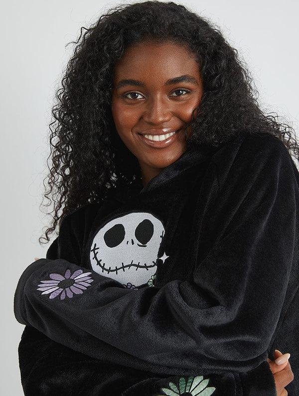 Skinnydip London Disney Nightmare Before Christmas Embroidered Blanket Hoodie – Skinnydip London