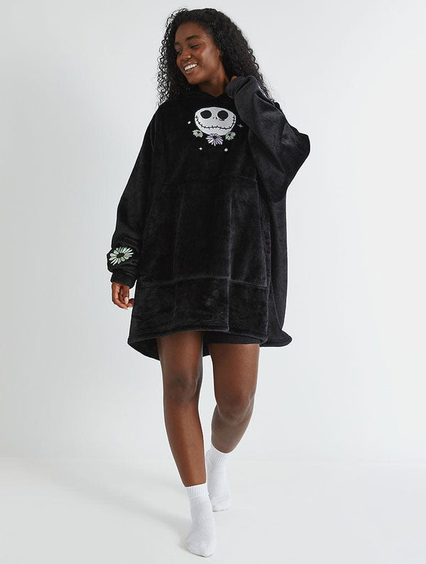 Skinnydip London Disney Nightmare Before Christmas Embroidered Blanket Hoodie – Skinnydip London