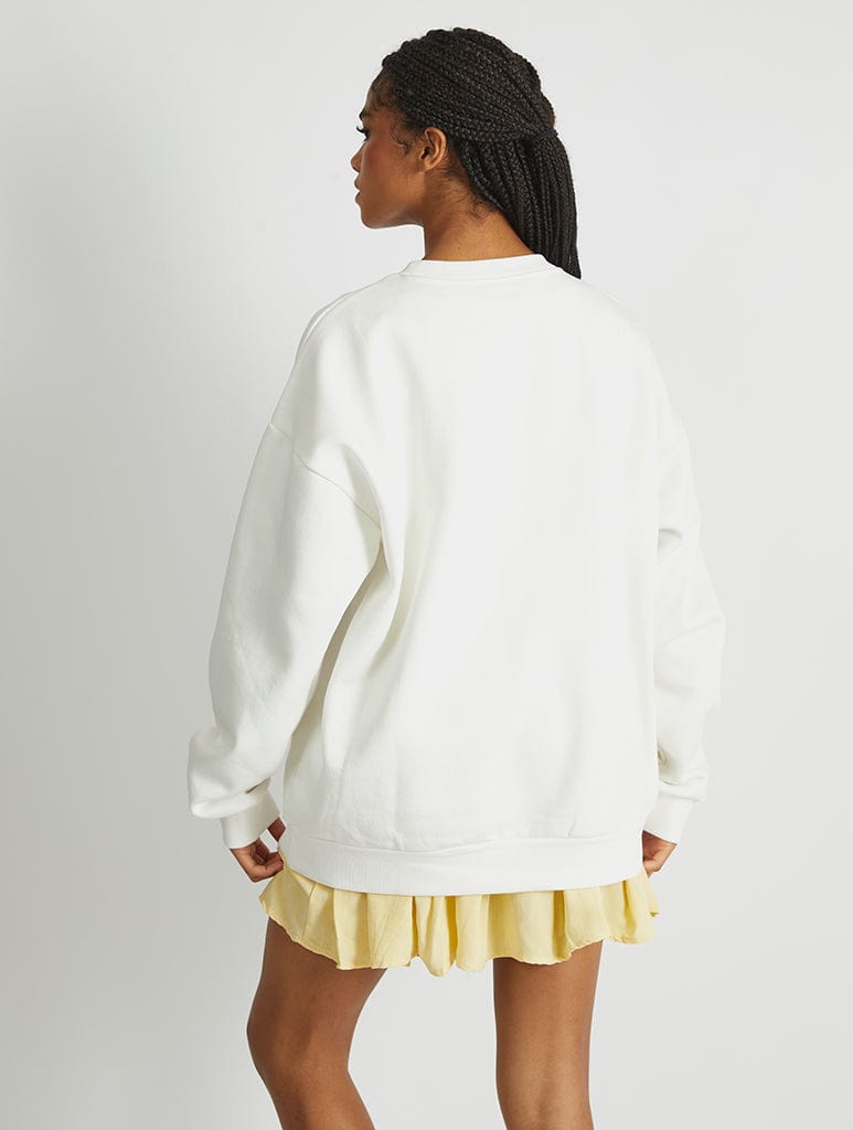 Skinnydip London Disney Olaf's Frozen Adventure Sweatshirt In White