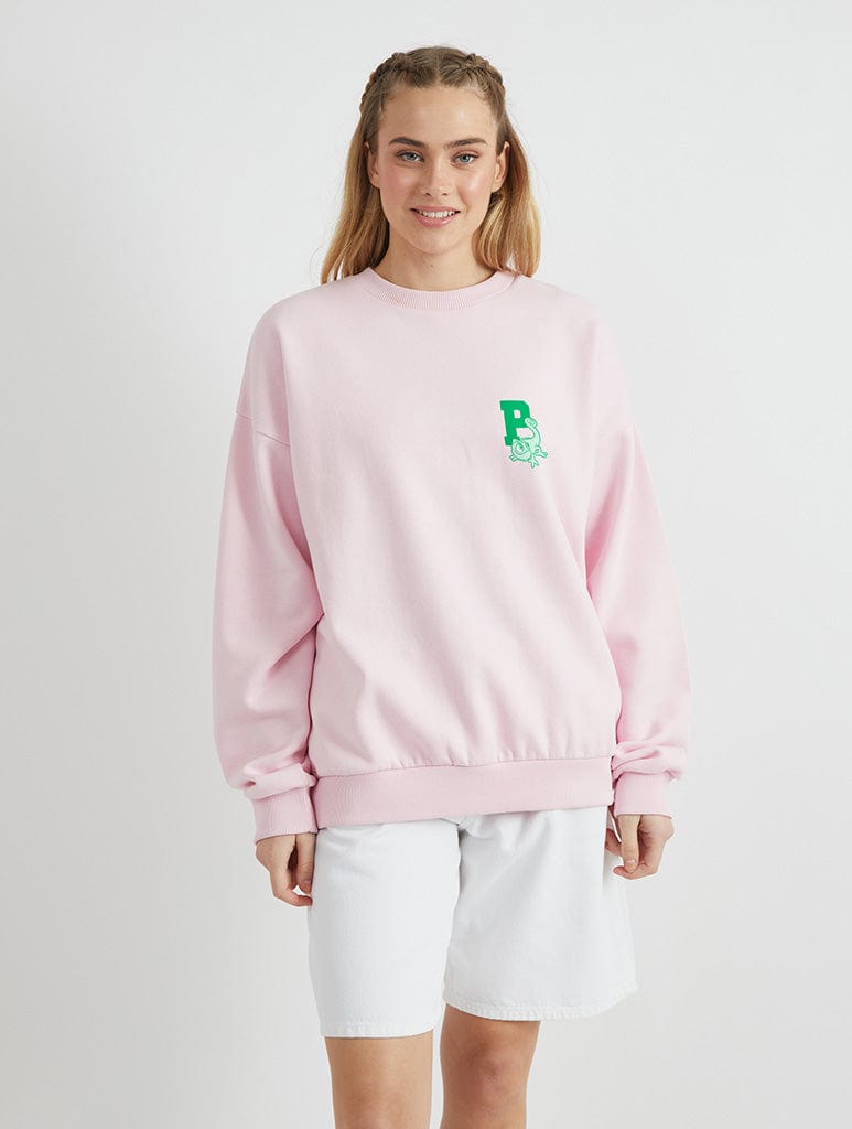 Skinnydip London Disney Pascal Varsity Sweatshirt In Pink