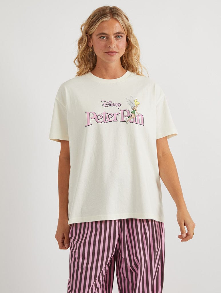 Skinnydip London Disney Peter Pan Classic Poster T-Shirt In White