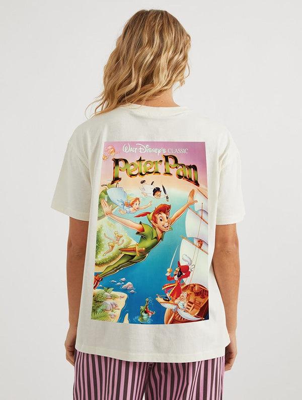 Skinnydip London Disney Peter Pan Classic Poster T-Shirt In White