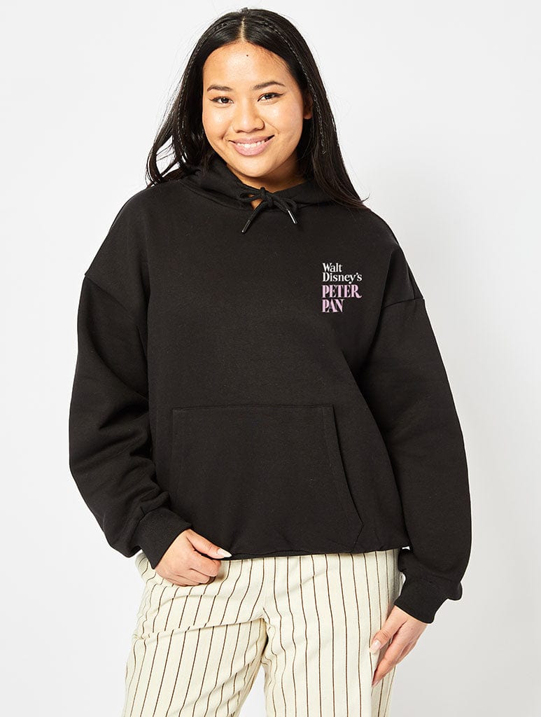 Skinnydip London Disney Peter Pan Poster Black Hoodie