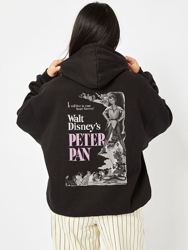 Skinnydip London Disney Peter Pan Poster Black Hoodie