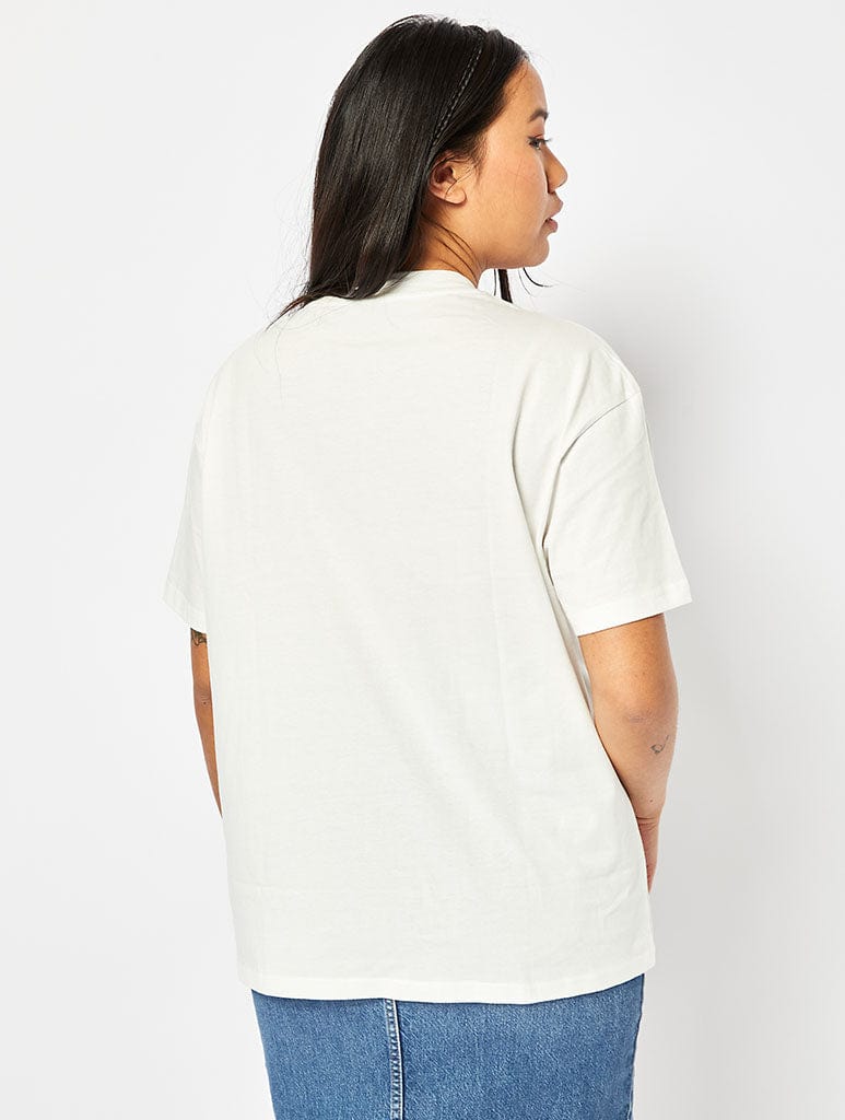 Skinnydip London Disney Peter Pan Poster T-Shirt In Ecru