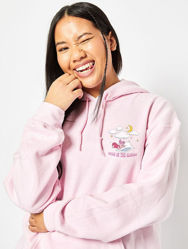 Skinnydip London Disney Piglet Head In The Clouds Hoodie In Pink