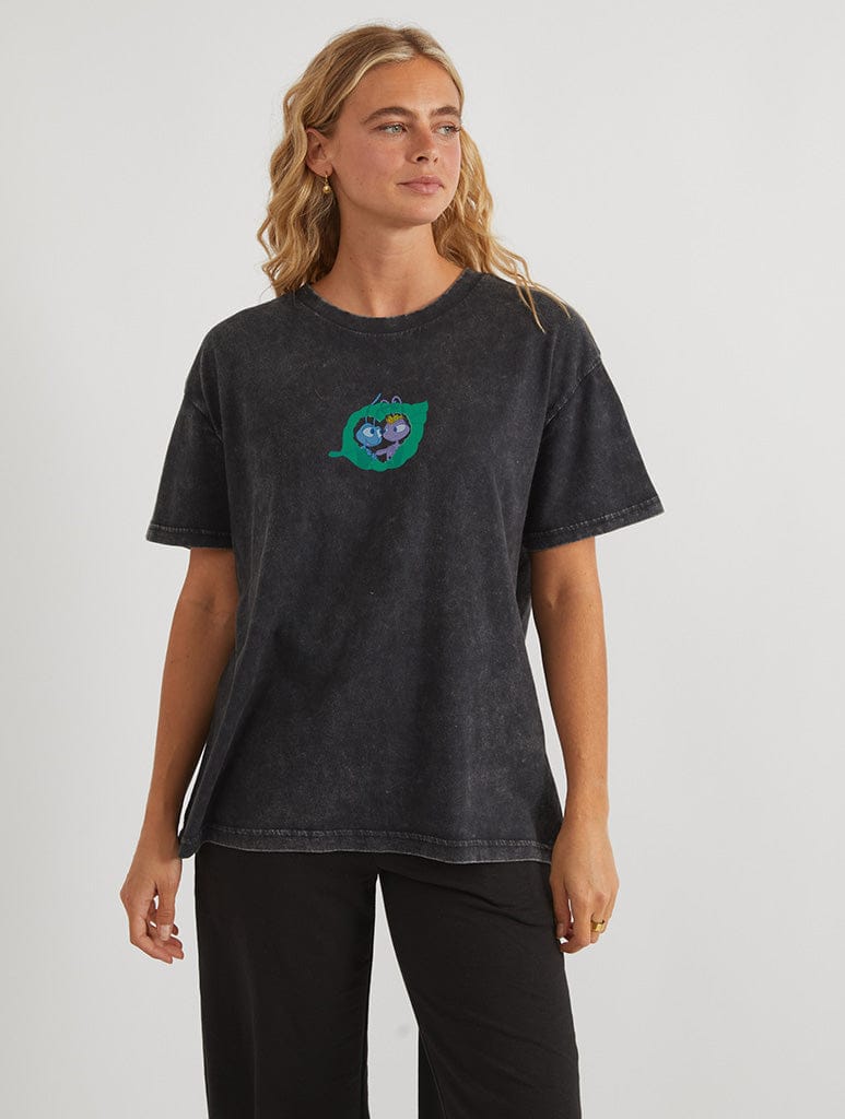 Skinnydip London Disney Pixar A Bug’s Life Princess Atta And Flik Love T-Shirt In Acid Wash