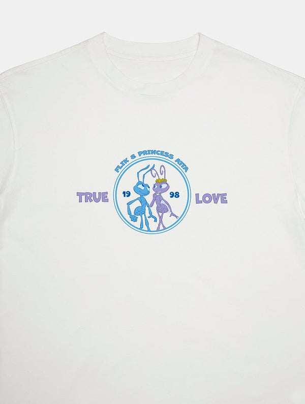 Skinnydip London Disney Pixar A Bug’s Life True Love Baby Tee In White