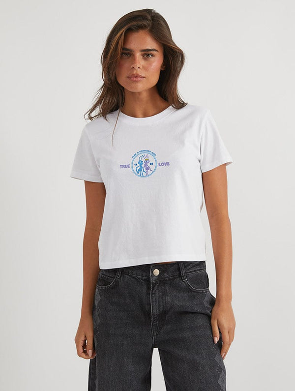 Skinnydip London Disney Pixar A Bug’s Life True Love Baby Tee In White