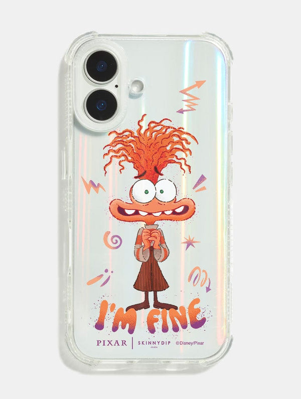 Skinnydip London Disney Pixar Anxiety I'm Fine Shock iPhone Case