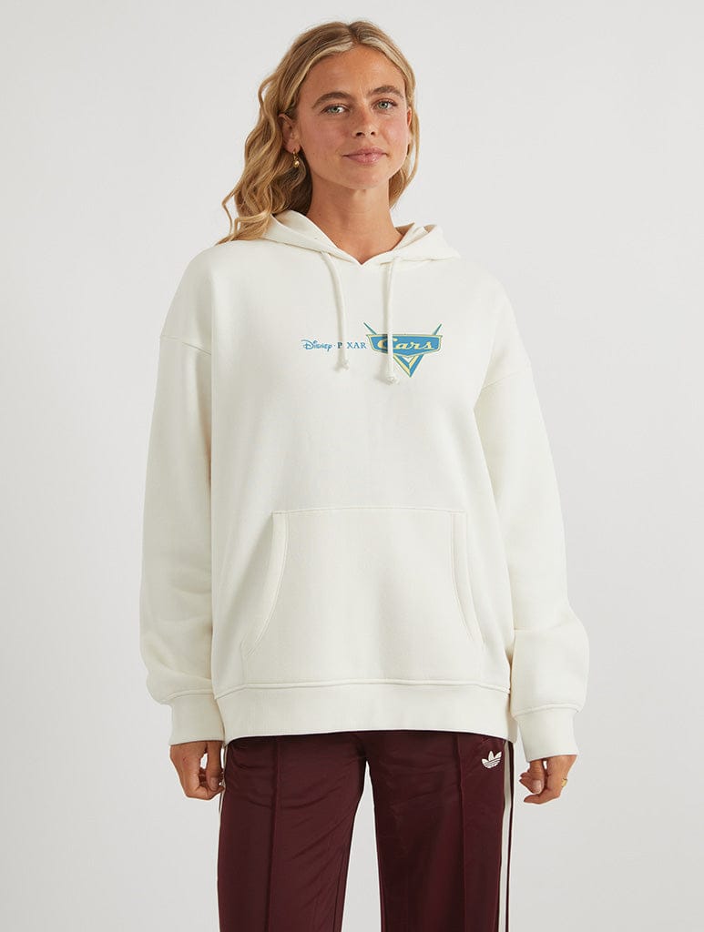 Skinnydip London Disney Pixar Cars Corsa Poster Hoodie In White