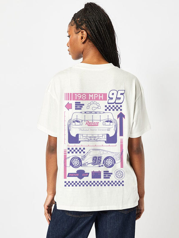 Skinnydip London Disney Pixar Cars T-Shirt In White