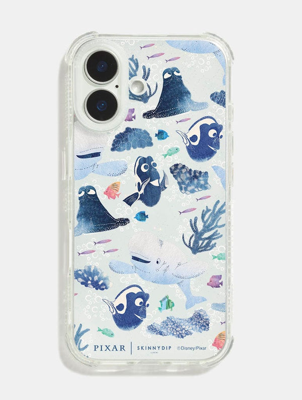 Skinnydip London Disney Pixar Finding Dory Ocean Pattern Shock iPhone Case