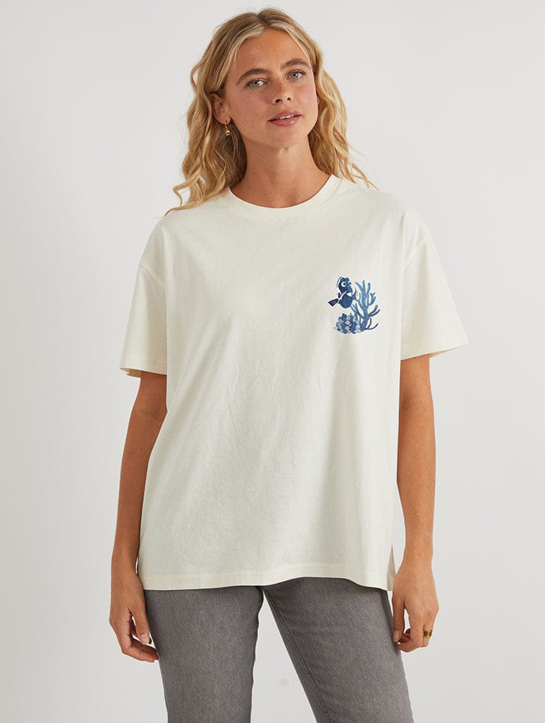 Skinnydip London Disney Pixar Finding Dory Ocean Poster T-Shirt In White