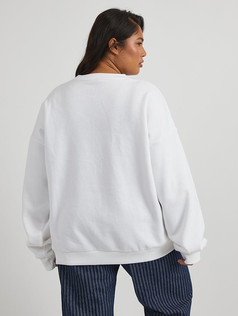 Skinnydip London Disney Princess Castle Cinderella Sweatshirt In White