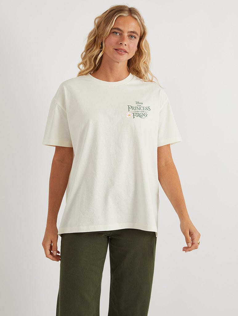 Skinnydip London Disney Princess Princess And The Frog Poster T-Shirt In White