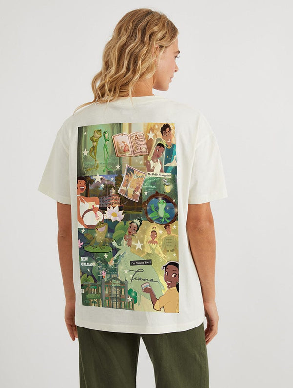 Skinnydip London Disney Princess Princess And The Frog Poster T-Shirt In White